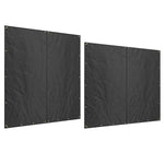 Firewood Rack Covers, Waterproof UV Protection, 600D Oxford Black