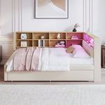 Sofa Bed 140x200 Pull-out Bed USB Storage Beige