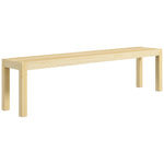 3-Seater Bench, Sturdy Wooden, Pinewood Natural