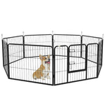 Puppy Run 8 Panel Outdoor Playpen with Door, Metal