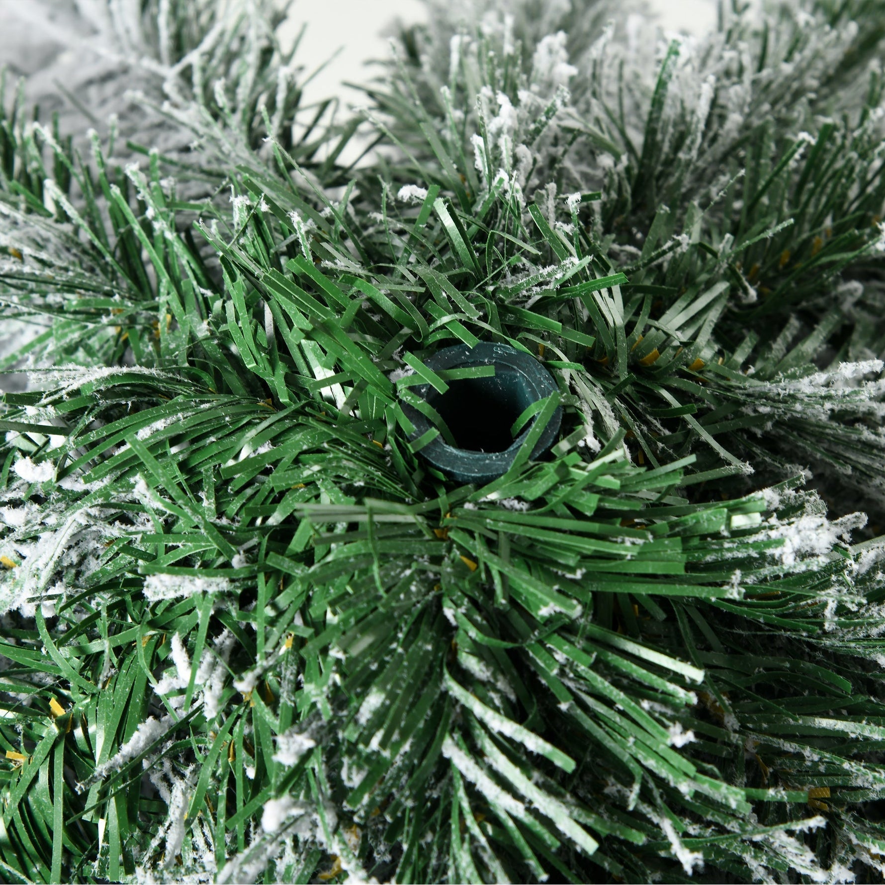 Artificial Christmas Tree with Snow and Stand, 180 cm, Green