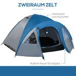 Dome Tent, Outdoor Igloo, 4 Person, 4 Seasons, Waterproof, Double-Walled