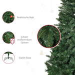 Artificial Christmas Tree, Pine Tree, 180 cm, Metal Stand