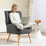Armchair Lounge Relaxing Reading Chair, Velvet Gray