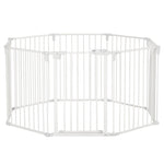 Puppy Playpen, Flexible Foldable 8 Panels, White