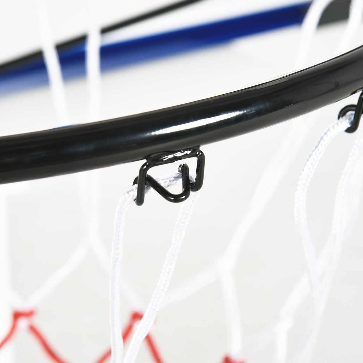 Basketball Hoop Wall Mounted Backboard with Net, Steel