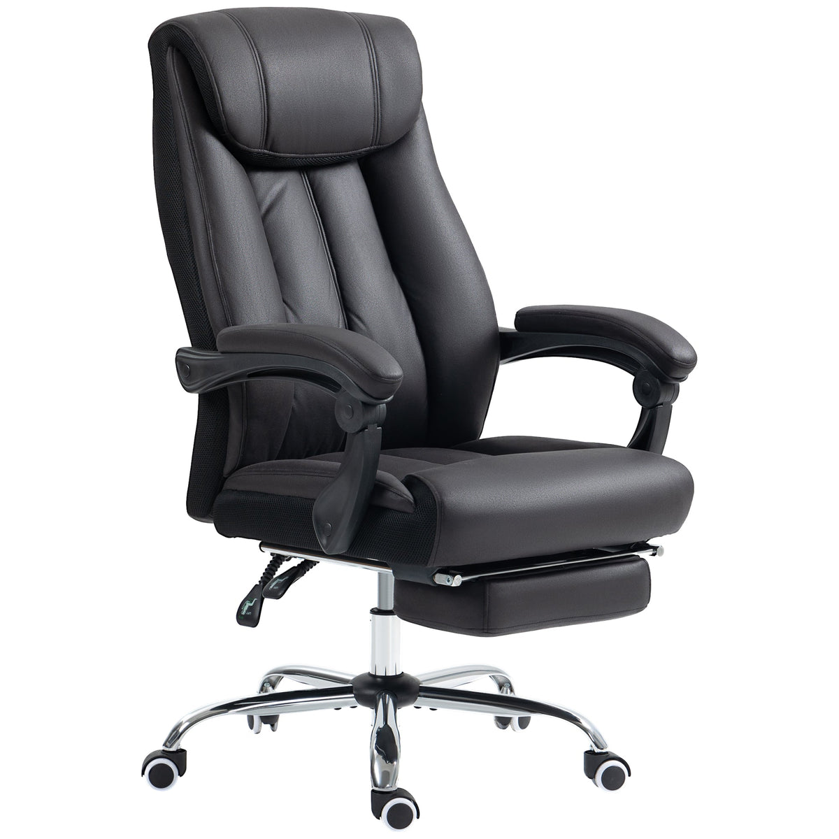 Ergonomic Office Chair, Height Adjustable 145° Reclining, Black