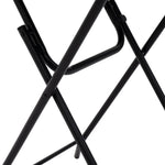 Outdoor 3-Piece Foldable Bistro Set, 2 Chairs & 1 Table, Black