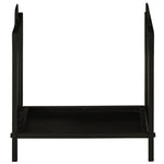 Firewood Rack, 50 kg Load Capacity, 2 Handles, Black