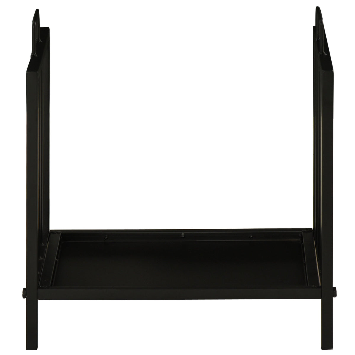 Firewood Rack, 50 kg Load Capacity, 2 Handles, Black