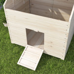 Duck House, Hinged Tilting Roof, Raised Floor, Fir Wood