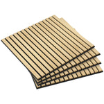 Acoustic Panels, 4pc 60x60cm 3D Wall Panels, Oak