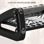 Footrest Desk 6 Levels Adjustable Massage Surface, Black