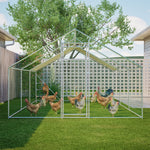 Giant Professional Chicken Coop Aviary 3x6m with Climbing Frame Metal