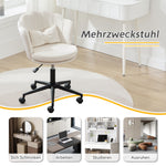 Dressing Office Chair, Petal Back Butterfly Lumbar Height Adjustable, Soft Cushion