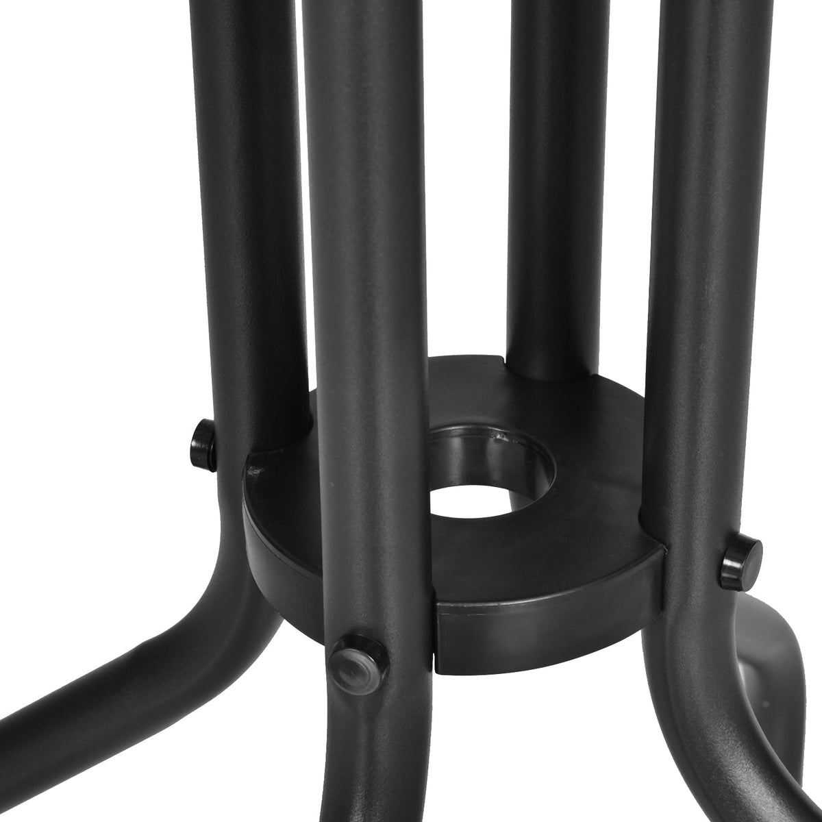 Round Garden/Balcony Table Ø60xH70cm Safety Glass Metal