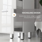 Narrow Bathroom Cabinet Adjustable Shelf 3 Drawers, White
