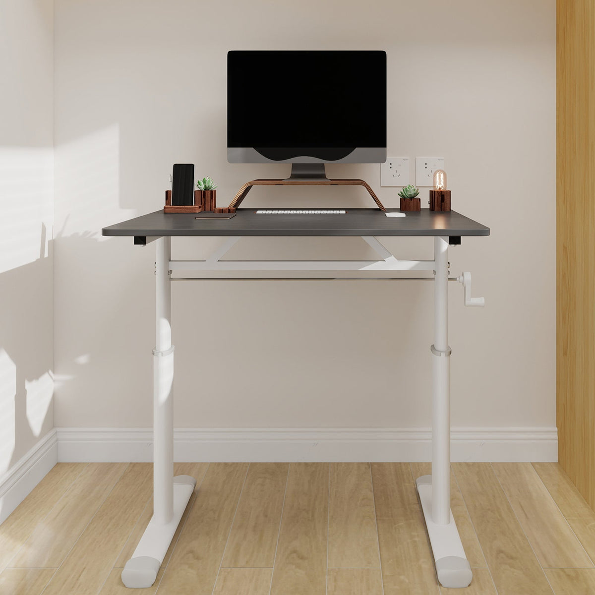 Adjustable Study Desk: Height-Adjustable, Multi-Purpose Home/Office Desk, Compact Design