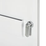 kleankin Medicine Cabinet Wall-Mounted Lockable Steel, White