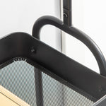 Clothes Rack, Wheels, Coat Rail, Shoe Rack, 16 kg Load Capacity, Black