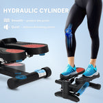 Mini Stepper Home Trainer LCD Display 100kg Capacity, Black