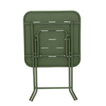 Outdoor 3-Piece Foldable Bistro Set, 2 Chairs & 1 Table, Green