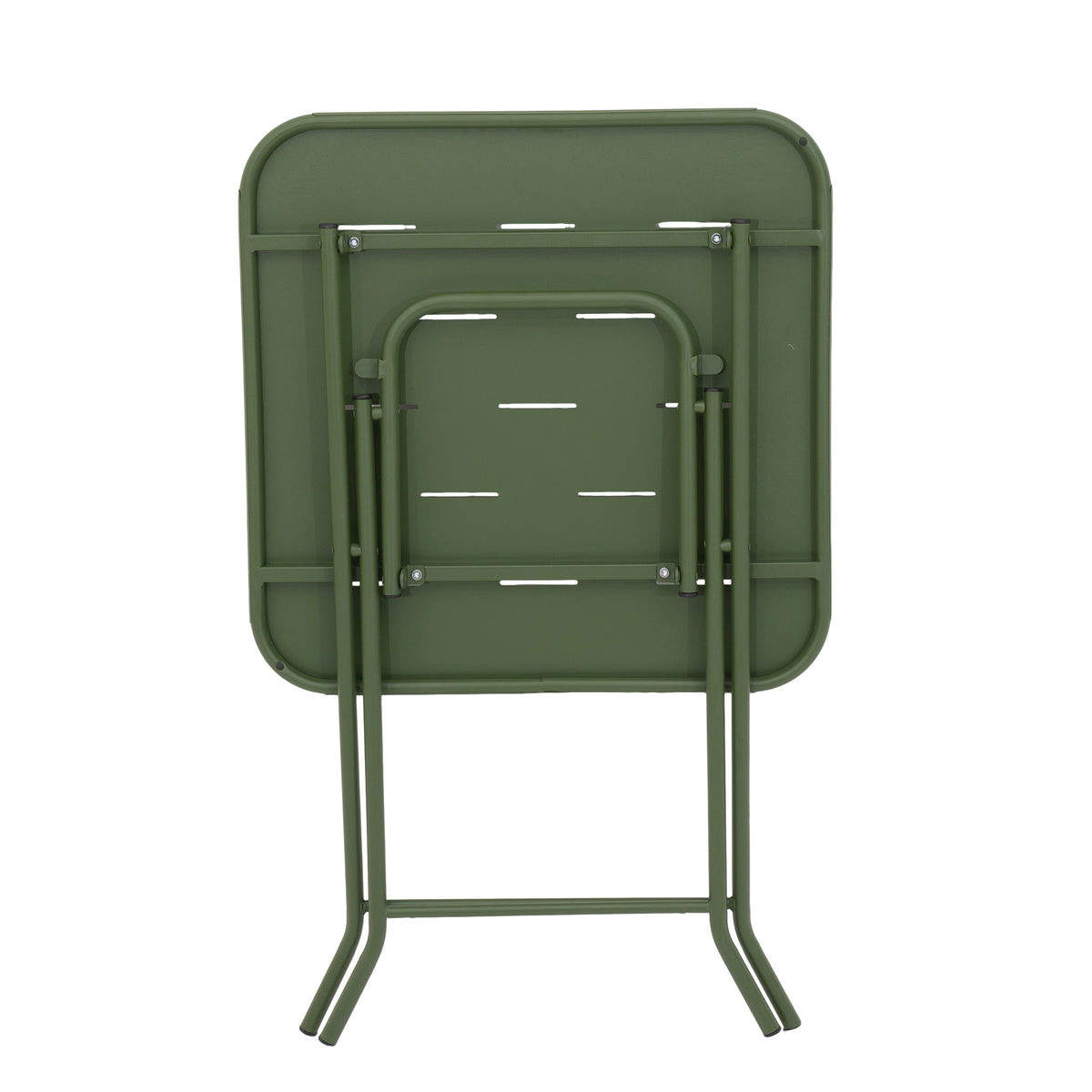 Outdoor 3-Piece Foldable Bistro Set, 2 Chairs & 1 Table, Green