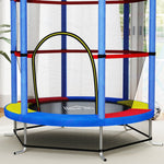Children's Trampoline, Safety Net, Rubber Suspension, Steel Frame, Colorful