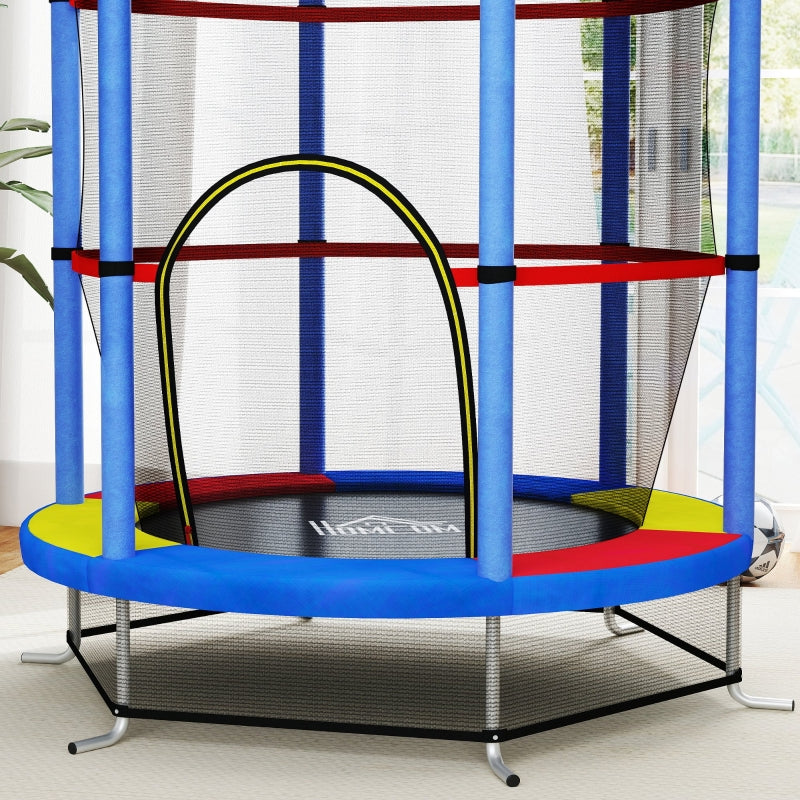 Children's Trampoline, Safety Net, Rubber Suspension, Steel Frame, Colorful
