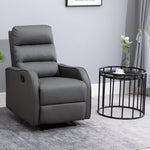 Recliner Chair, Rocking, Reclining, Rotatable, Cup Holder, Microfiber Cloth
