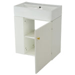 Bathroom Furniture Washbasin with Vanity Unit 55cm, Hanging White