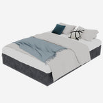 Bed Frame 160x200CM Gas Lift Storage Gray Dutch Velvet