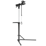 Bicycle Assembly & Repair Stand, 40 kg Capacity Foldable Height-Adjustable 360° Rotatable, Black Metal