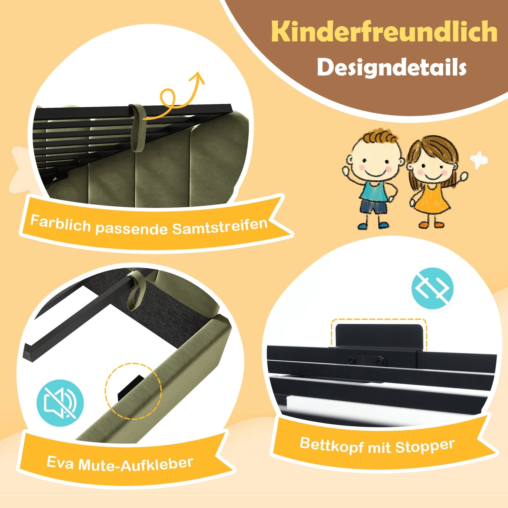 L-Shaped Upholstered Daybed with Hydraulic Storage and Crown-Lattice Design, 90x190cm, Green Velvet