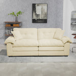 Two-Seater Sofa Deep 213cm Double Layer Cushions - Chenille