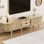 TV Cabinet Sliding Doors Unique Design