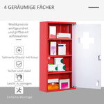 First Aid Cabinet, Locking Storage for Home/Office, Stainless Steel Model 3