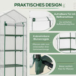 Foil Greenhouse, 4 Shelves, Tomato House, White