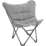 Foldable Camping Chair 120kg Load Capacity, Portable, with Armrests