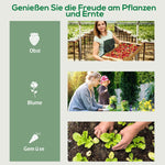 Plastic Greenhouse, 4 Shelves, 69x50x165cm, Green