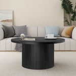 Coffee Table Round Solid Wood