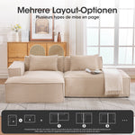 Economy Textile Sofa, 235 cm Wide with Two Cushions and Pencil Case, Modern and Comfortable, Textile