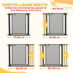Dog Safety Gate 75-103 cm Auto-Close Stair/Pet Steel, Black