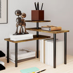 Kitchen Shelf, Rotating 3-Level Microwave Rack, Industrial Standing Metal