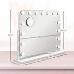 LED Vanity Mirror, Dimmable, Touch Control, USB, White