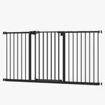 Pet Safety Gate, No Drilling Stair Gate, Metal Plastic, Black