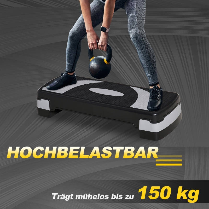 Step Board Aerobic Stepper, Height Adjustable, Fitness, 80x31 cm