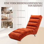 Relaxation Lounger with Full Body Support and Vibration Function, Bagcloth