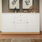 Sideboard with 3 Doors and 2 Drawers, Multifunctional Storage Furniture