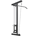 Rowing Machine, Wall-Mounted Cable Fitness Equipment for Home Gym, Black Steel